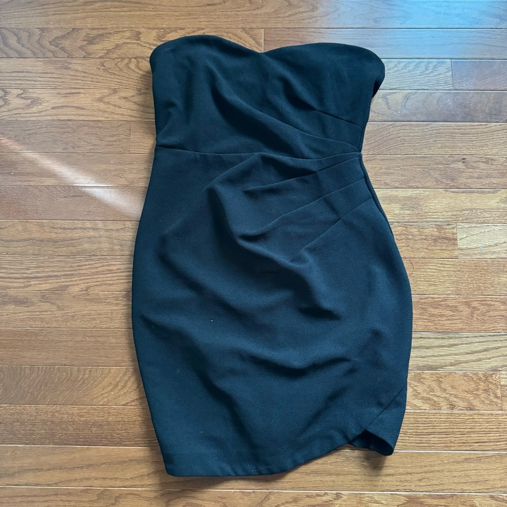 She + Sky Black Strapless Dress